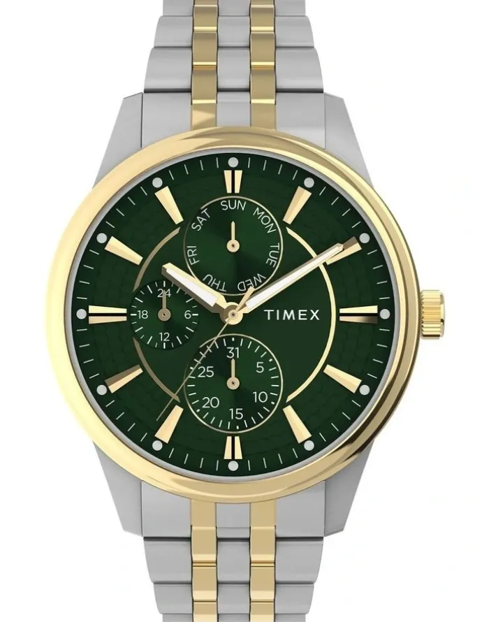 Timex Chicago Stainless Steel Bracelet Watch 45mm in Duotone