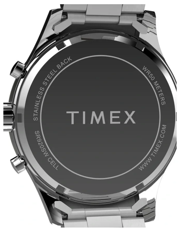 Timex Dress Chronograph Watch43mm in Stainless Steel