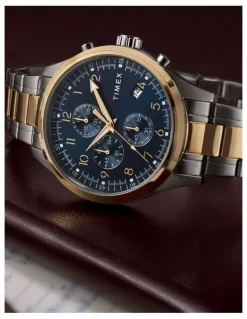Timex Dress Chronograph Watch43mm in Stainless Steel