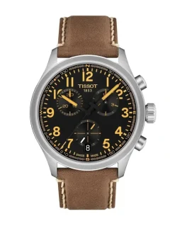 Tissot Chrono L 42mm Watch T1164171605201 in Black/Beige Leather