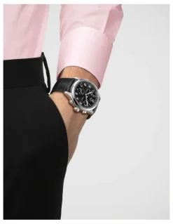 Tissot Chrono L 42mm Watch T1164171605200 in Black/Black Leather