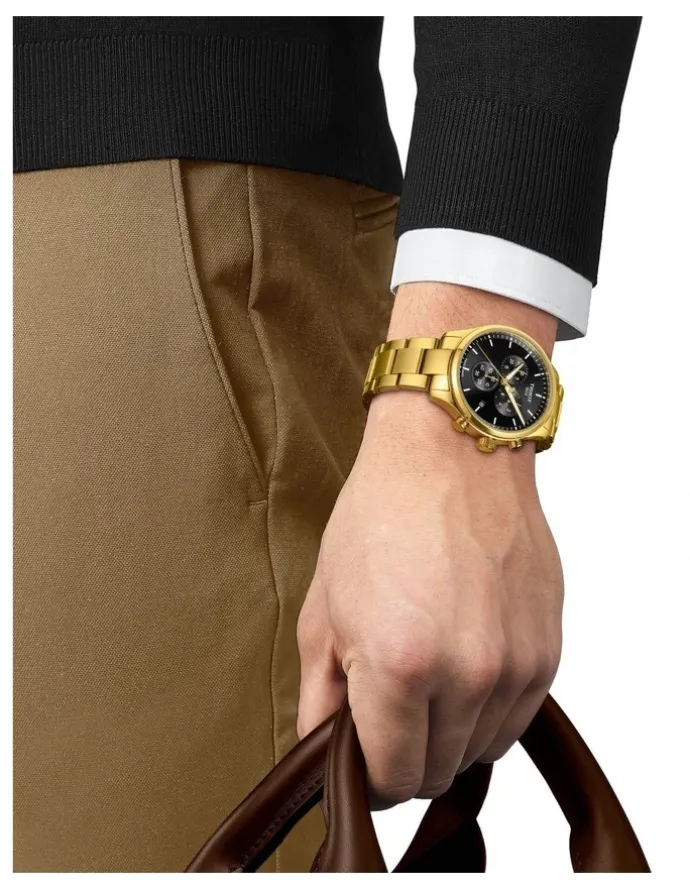 Tissot Chrono XL Classic T1166173305100 Watch in Black Gold