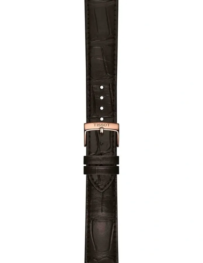 Tissot Classic Dream Powermatic 80 40mm T1584073603100 Watch in Rose Gold PVD/Brown