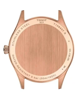 Tissot Classic Dream Powermatic 80 40mm T1584073603100 Watch in Rose Gold PVD/Brown