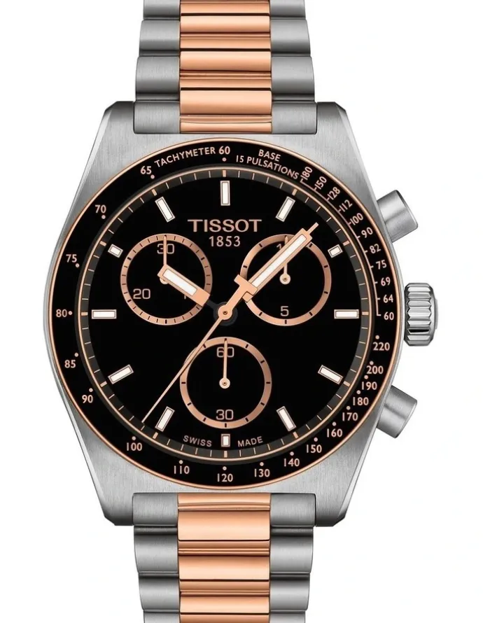 Tissot PR516 Quartz Chronograph T1494172205101 Watch in Rose Gold/Black