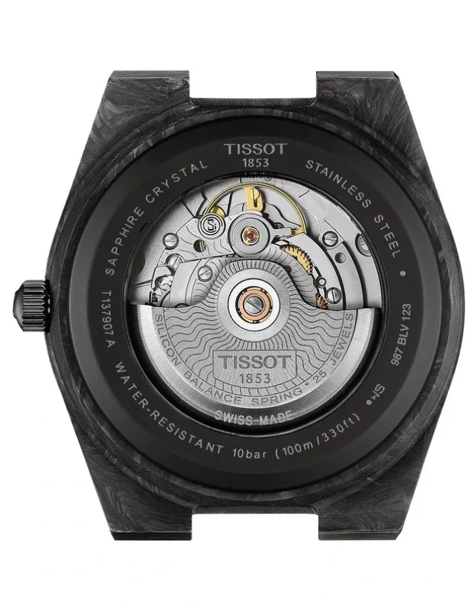 Tissot PRX Powermatic Watch T1379079720100 in Black Carbon