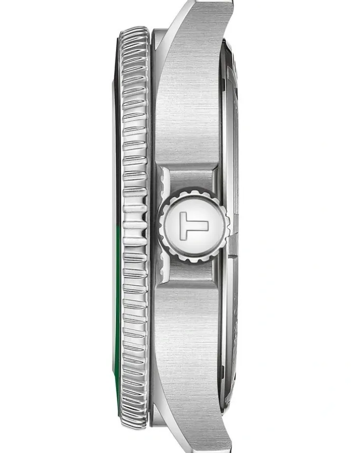 Tissot Seastar 1000 GMT T1208521105100 Watch in Black/Green