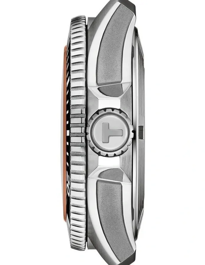 Tissot Seastar 2000 44mm Watch T1209071728100 in Orange