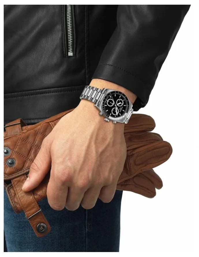Tissot T1494171105100 PR516 Chronograph Watch in Black