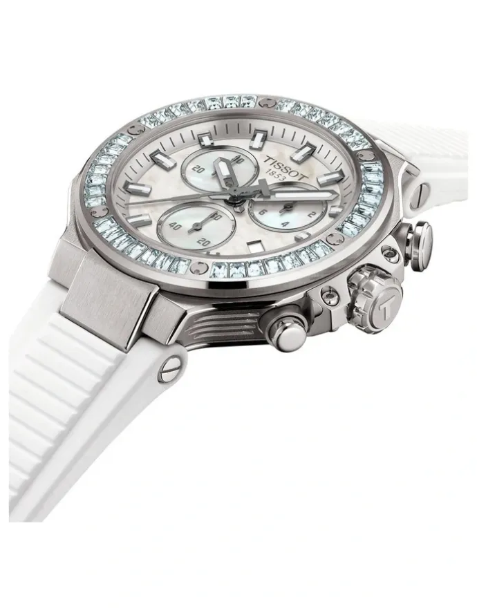 Tissot T-Race Chronogprah T1418179711100 38mm Watch in White
