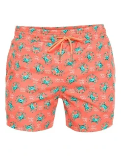 Tolu Crabs Swim Shorts in Orange