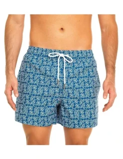Tolu Dark Essential Fishes Swim Shorts in Blue