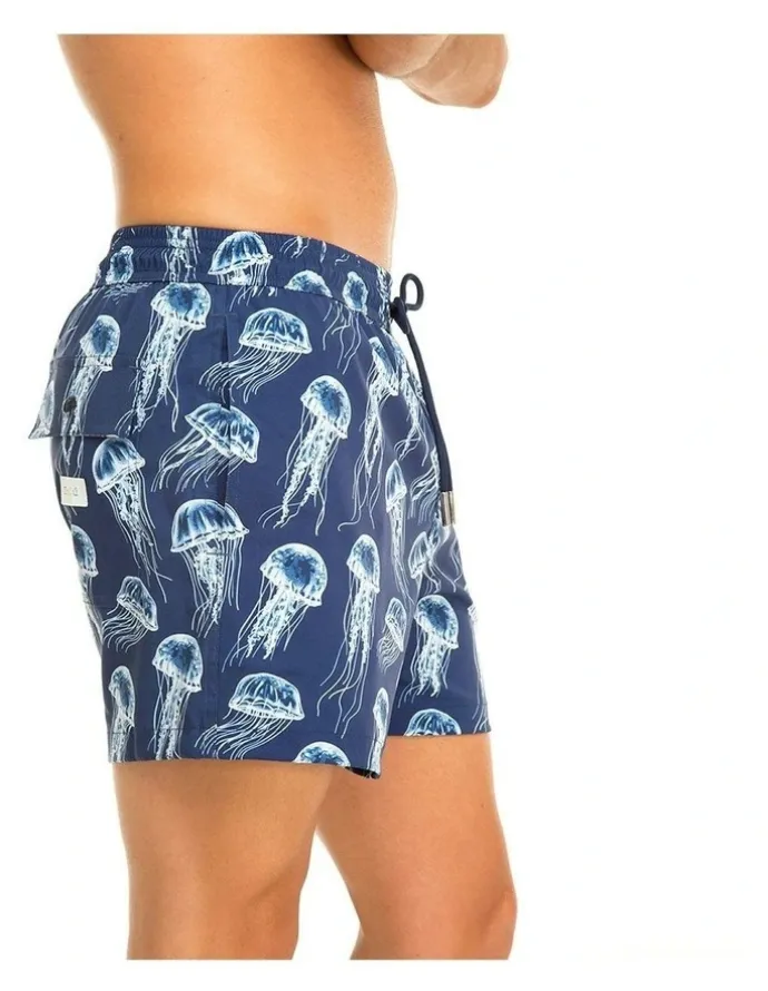 Tolu Jellyfish Swim Shorts in Blue