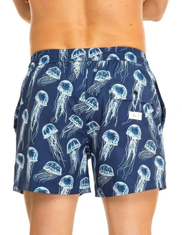 Tolu Jellyfish Swim Shorts in Blue