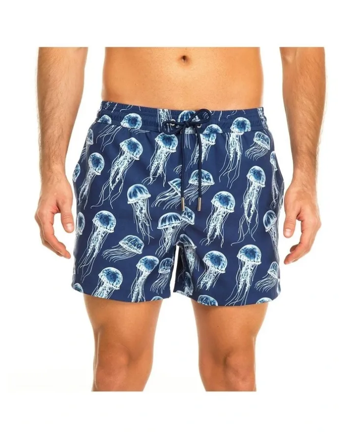 Tolu Jellyfish Swim Shorts in Blue