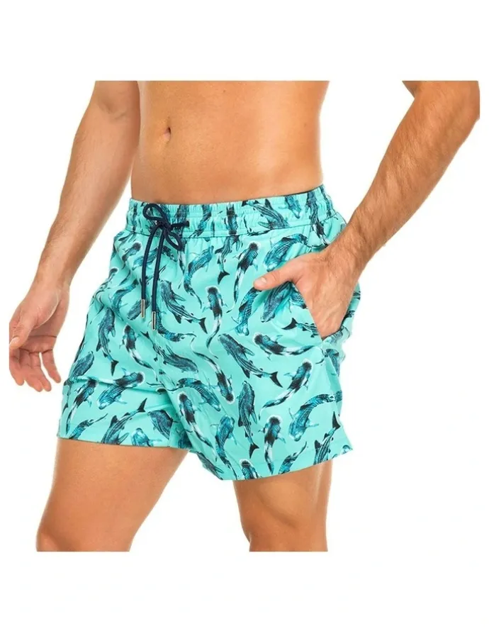 Tolu Whale Sharks Swim Shorts in Blue
