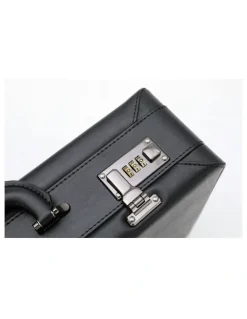Tosca Business Briefcase Bag With Combination Lock in Black