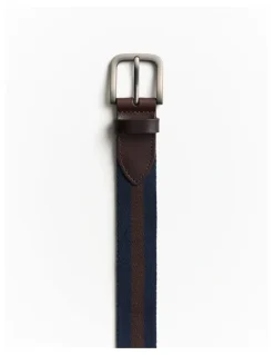 Trenery Forrest Webbing Belt in Navy