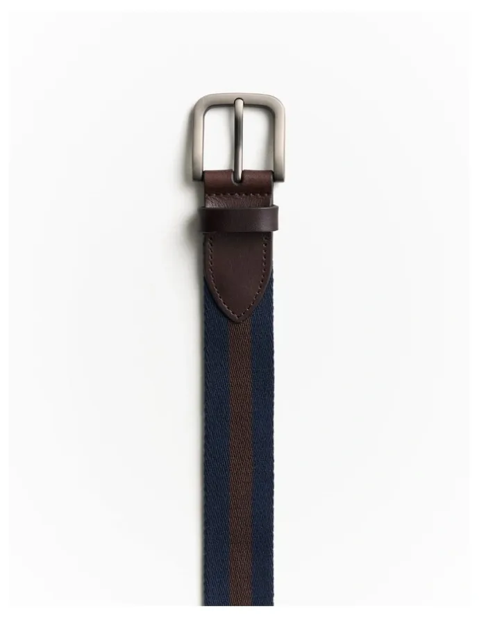 Trenery Forrest Webbing Belt in Navy
