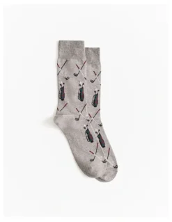 Trenery Golf Caddy Sock in Grey Marle