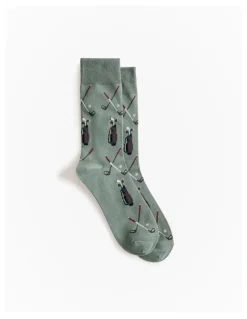 Trenery Golf Caddy Sock in Jade Green