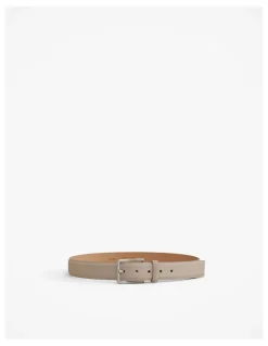 Trenery Mica Suede Belt in Sandstone