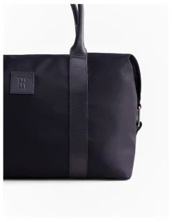 Trenery Terra Leather Trimmed Travel Bag in Night Sky
