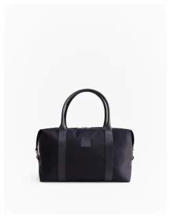 Trenery Terra Leather Trimmed Travel Bag in Night Sky