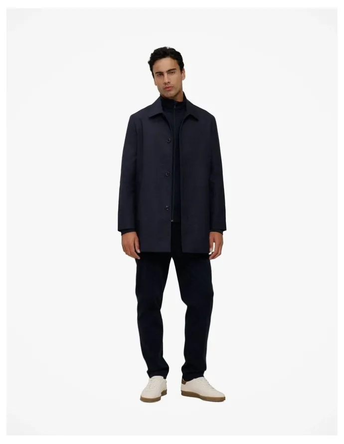 Trenery Ponte Straight Leg Pant in Navy