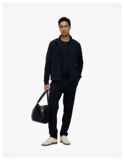 Trenery Ponte Straight Leg Pant in Navy