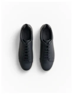 Trenery Woodhead Leather Sneaker in Navy