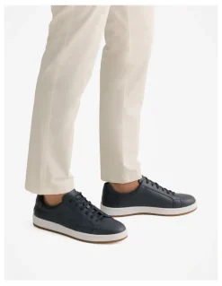 Trenery Woodhead Leather Sneaker in Navy