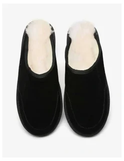 UGG Australian Shepherd Bred Cow Suede Slipper in Black