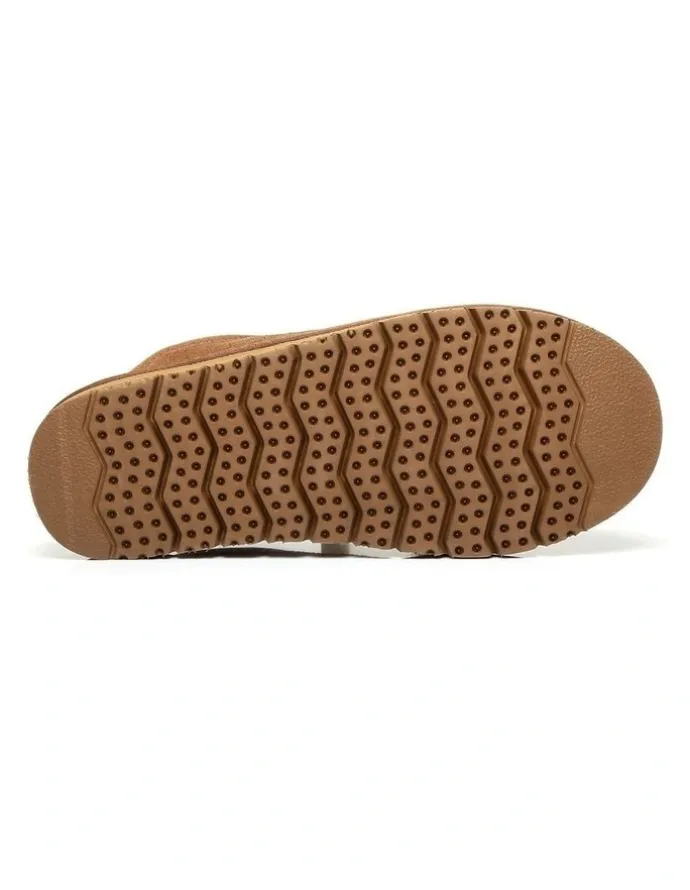 UGG Australian Shepherd Bred Cow Suede Slipper in Chestnut