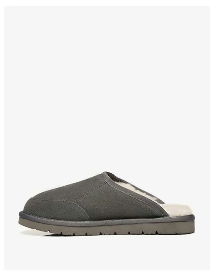 UGG Australian Shepherd Bred Cow Suede Slipper in Grey