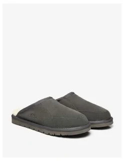 UGG Australian Shepherd Bred Cow Suede Slipper in Grey