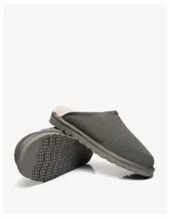 UGG Australian Shepherd Bred Cow Suede Slipper in Grey