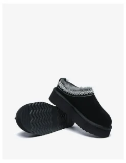 UGG Australian Shepherd Ventus Cow Suede Platform Boot in Black