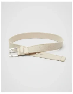 Unison Arison Webbing Belt in Beige