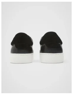 Unison Stockholm Leather Sneaker in Black