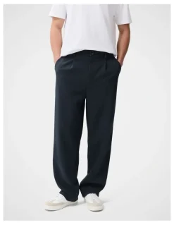 Unison Cayman Pleat Front Pant in Blue