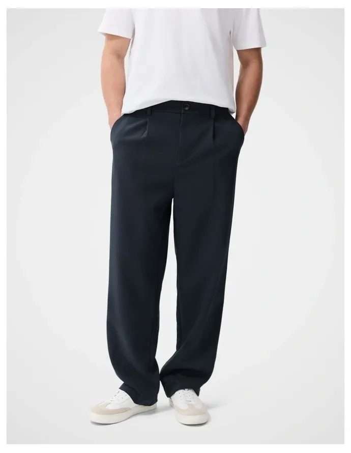 Unison Cayman Pleat Front Pant in Blue