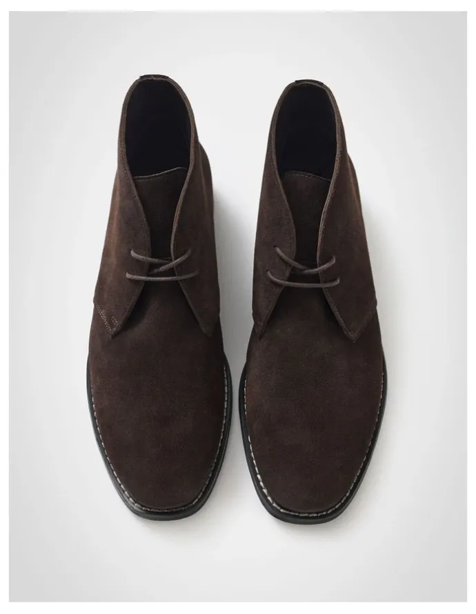 Unison Dane Suede Boot in Brown