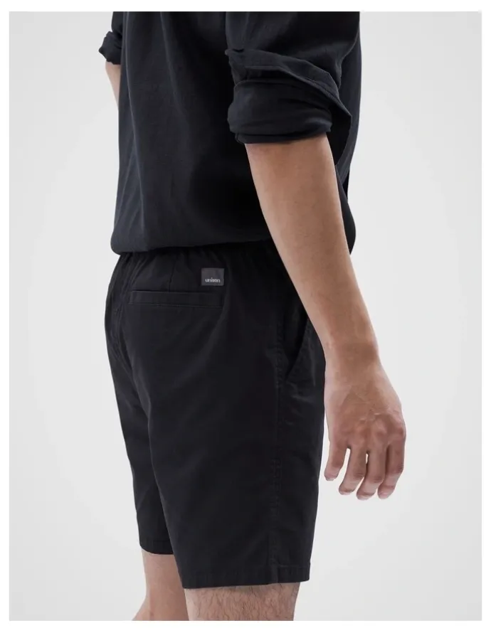 Unison Pull On Short in Black