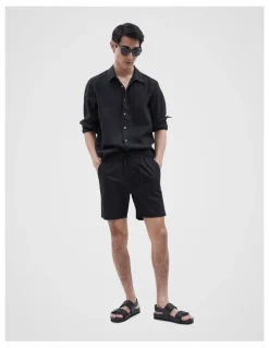 Unison Pull On Short in Black
