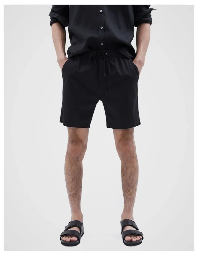 Unison Pull On Short in Black