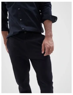 Unison Regular Chino Pant in Black