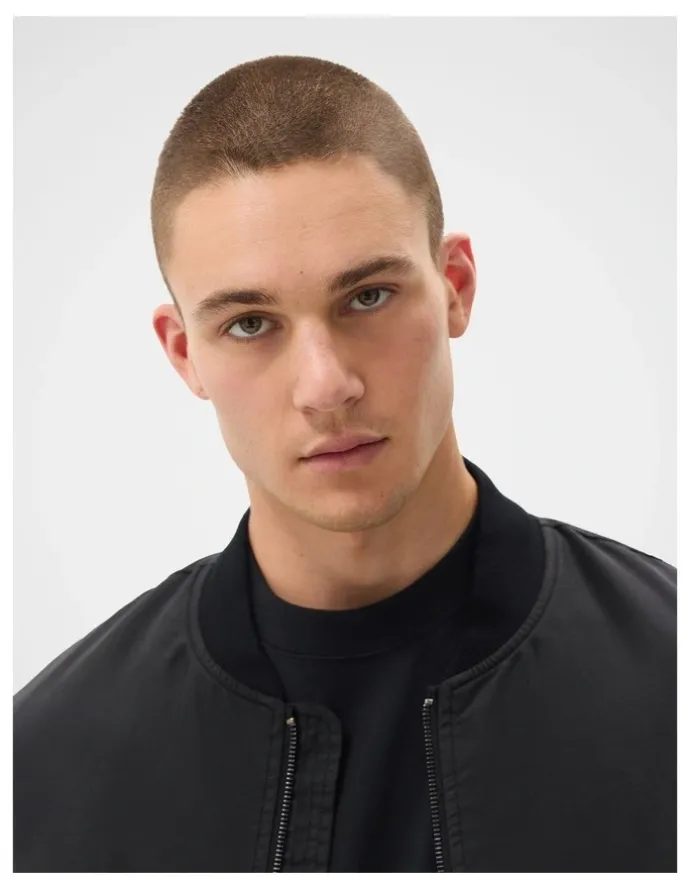Unison Utility Bomber Jacket in Black