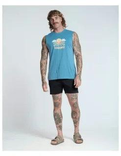 Vacancy Co All Seeing Eye Tank in Dusty Blue
