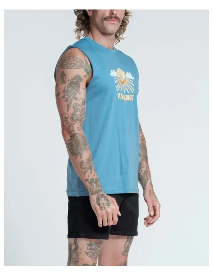 Vacancy Co All Seeing Eye Tank in Dusty Blue